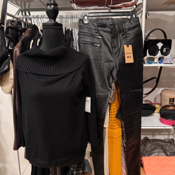 OFF SHOULDER/ONE SHOULDER - thin sweater- see picts for Bundle suggestions -TAGS - Picture 5 of 6